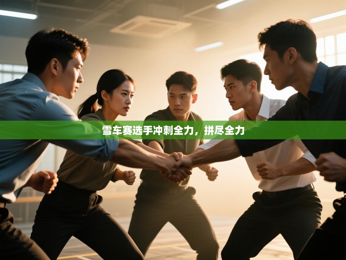 雪车赛选手冲刺全力，拼尽全力  第1张